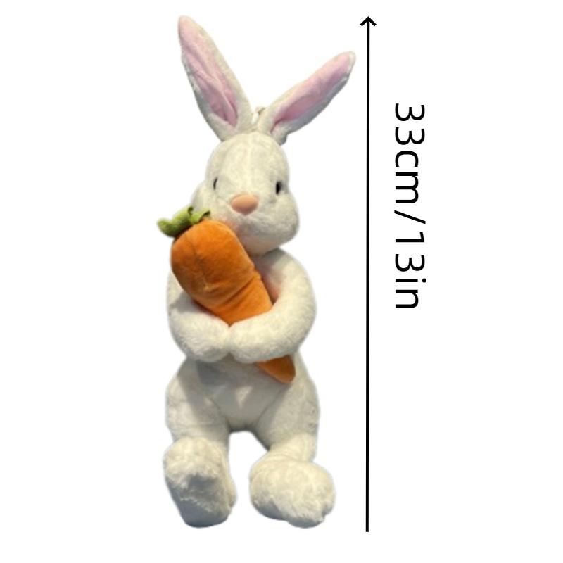 

Игрушка Плюшевый Кролик Белый Коричневый Наполненный PP Хлопком Высококачественная Кукла Подарок Украшение 33cm/13in белый