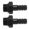 1Pair Hose Barb Fitting Connector AN6‑5 16 Inch Aluminum Hose Barb Fittings Adapter for Pipe Connections Delivery System