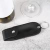 PU Pepper Spray Pouch Black Portable Self Defense Spray Leather Holder Mini Keychain for Women Ladies Security 1/2Pcs