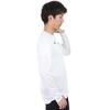 Mizuno Tennis Practice Long Easy to Move Size L Shirt, Sleeve, Moisture-Wicking, Quick-Drying, in, 62JAA510, White/Turquoise,
