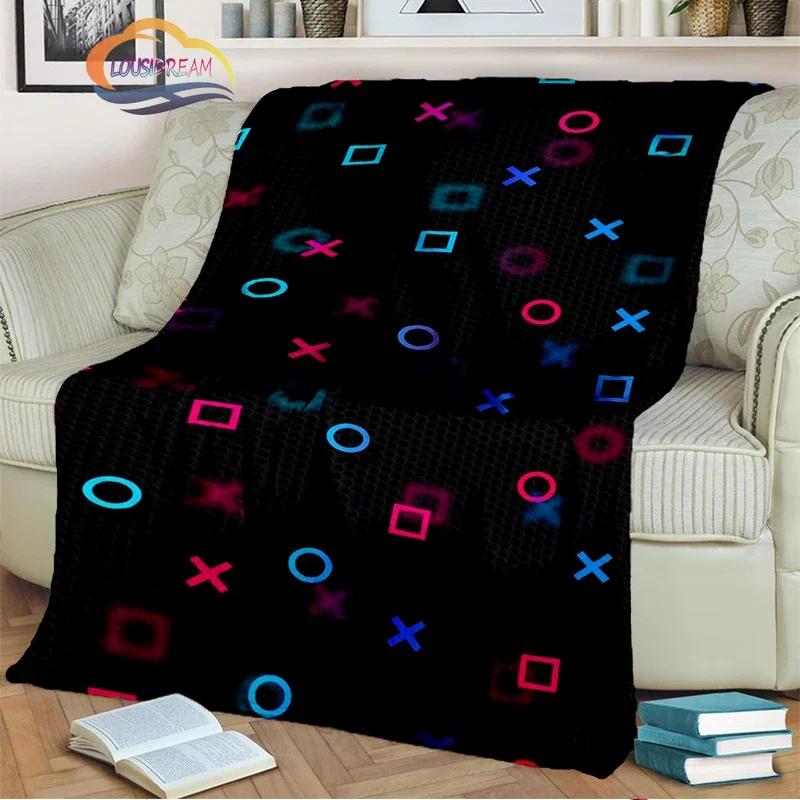 Game Blanket Pad S  Controller Soft and Comfortable  Sofa Bed Bedroom Decoration  Gamer Gift