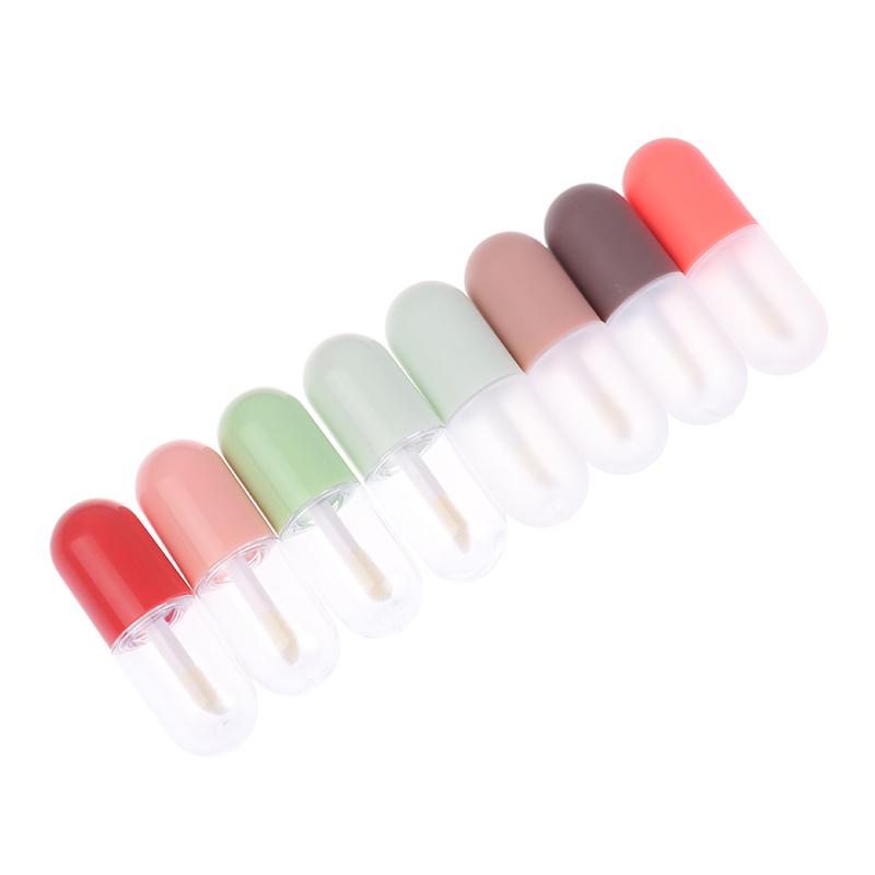 5Ml Mini Capsule Lip Gloss Lip Glaze Empty Tube Lipstick Diy Plastic Lip Balm Tube Lipstick Sample Cosmetic Container Travel