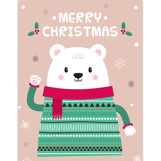 Cartoon Christmas Snowman Children s Room Christmas Decorative Painting Modern Canvas Painting Canvas Wall Art Room Decoration No Frame 21*30cm