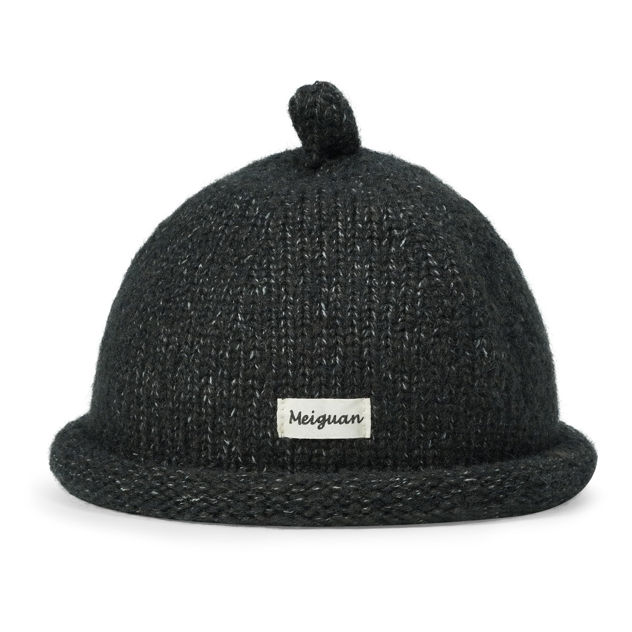 

CROOGO Милая вязаная шапка без полей с отворотом на осень и теплая шерстяная, идеально подходит для улицы и темная KH25Q25 Шапка, Зима, Шапка, Унисекс, Круглая, Без полей, Путешествия,