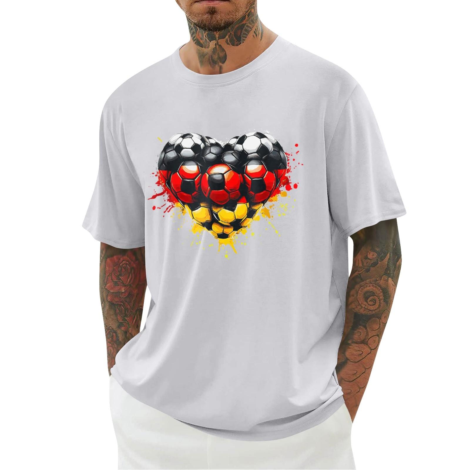 

Унисекс Летняя футболка с принтом Унисекс Свободный повседневный топ с короткими рукавами XXXL