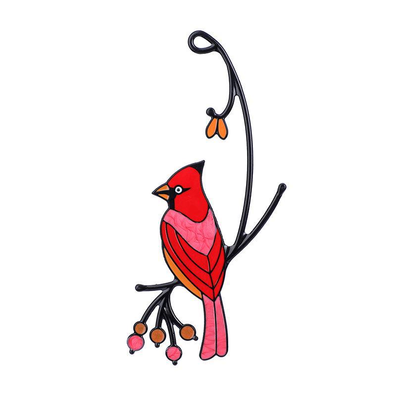 

Pendant Mini Stained Bird Glass Window Hangings Acrylic Wall Hanging Colored Birds Decor Room Accessories Scandinavian Decor Mot