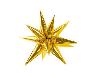 3D Star Foil Balloon, 70cm, Gold