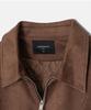 Underoff Suede Padded Blouson Jacket Brown