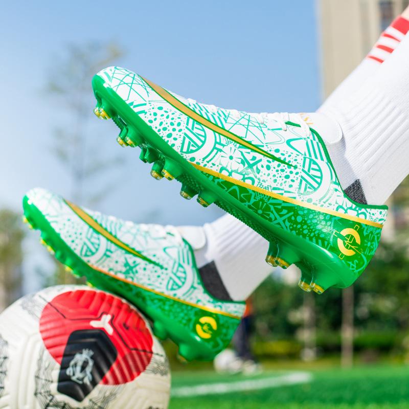 Football shoes for boys New men's and women's long and short nails Non-slip students Adult competition Campus training