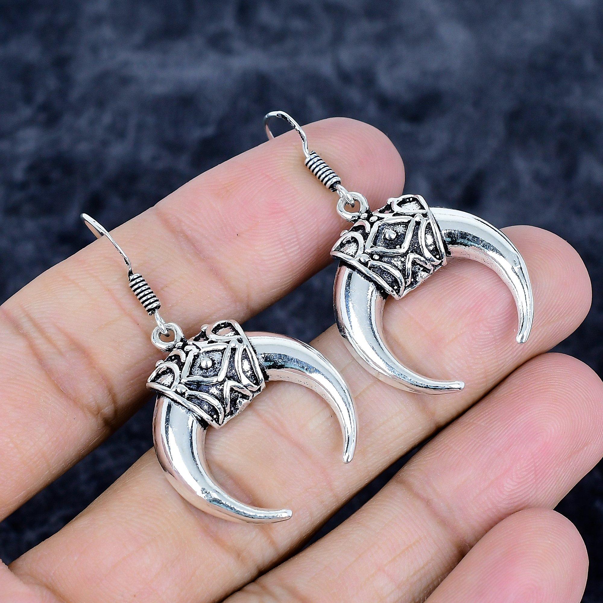 

Moon Look Gemstone Handmade 925 Sterling Silver Jewelry Earring 1.58 MM-3469