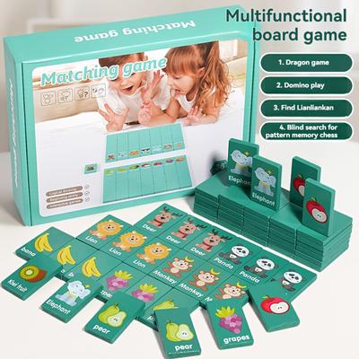 Dominós de Madera Juguetes Educativos, Adecuados Para Adolescentes, Habilidades de Pensamiento, Y Son un Regalo Para el Entretenimiento Infantil, Con Acabado de Madera
