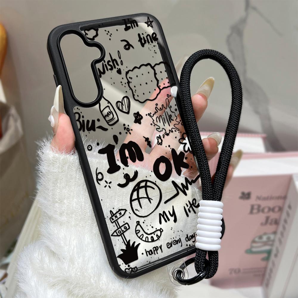 Custodia per Telefono Animali Cartoni Animati Per Samsung Galaxy S26 Ultra Case S25 S24 FE S23 A17 A07 A56 5g A16 A55 A54 A36 A26 Cover Trasparente Opaca