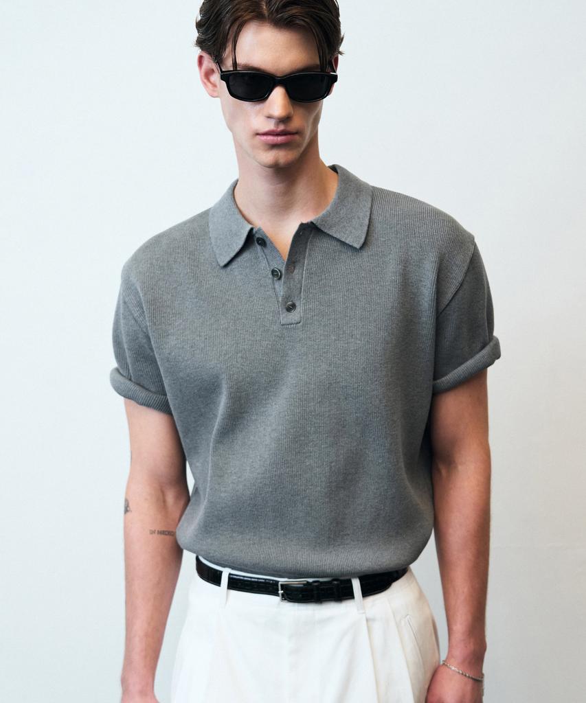 Beulleieo Torso Half Collar Knit [Grey]