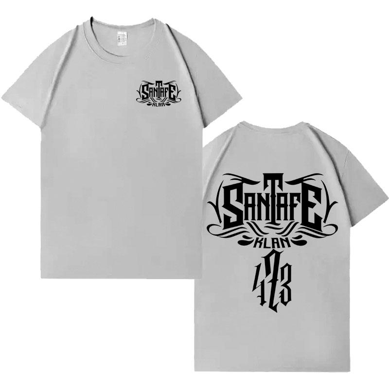 Santa Fe Klan Merch Double Sided Print Short Sleeve Tee Shirt Unisex Fashion Pop Music 100 Cotton CrewNeck Casual Gothic Tshrit