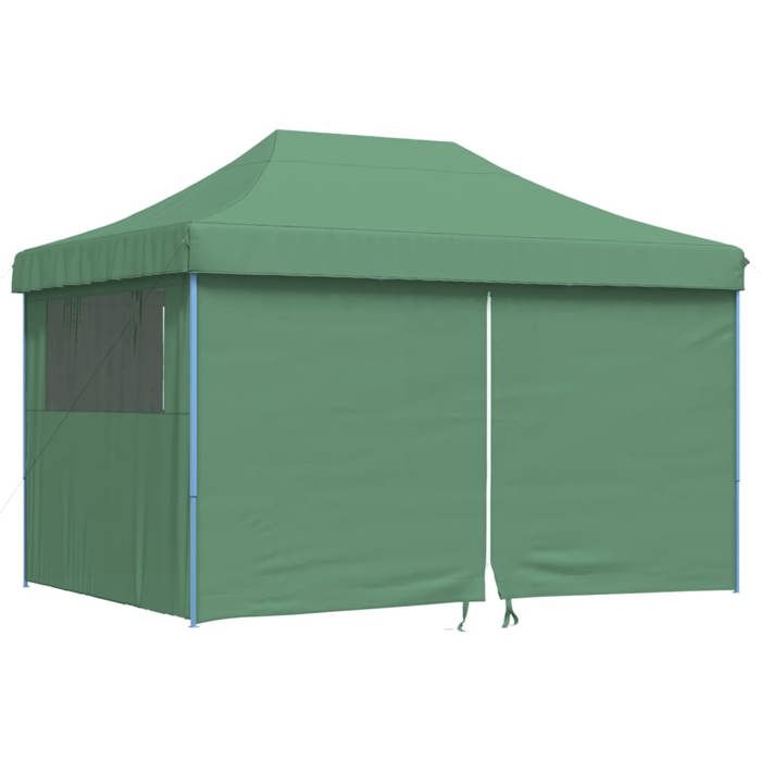 VidaXL Tente de réception pliable escamotable 4 parois latérales vert, tente, tente à auvent, auvent de gazebo 4005024