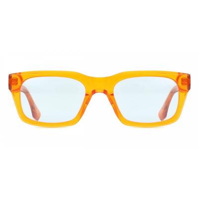 Full Rim Square Transparent Orange Smartbuy Collection Citrus 94750s C4 Fashion Unisex Sunglasses