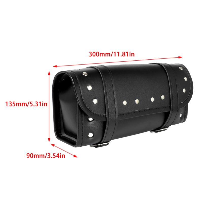 Universal Bags Black Motorcycle Tool Bag Front Fork Handlebar Saddlebag Roll Barrel Racing Tail Barrel Storage Accessories