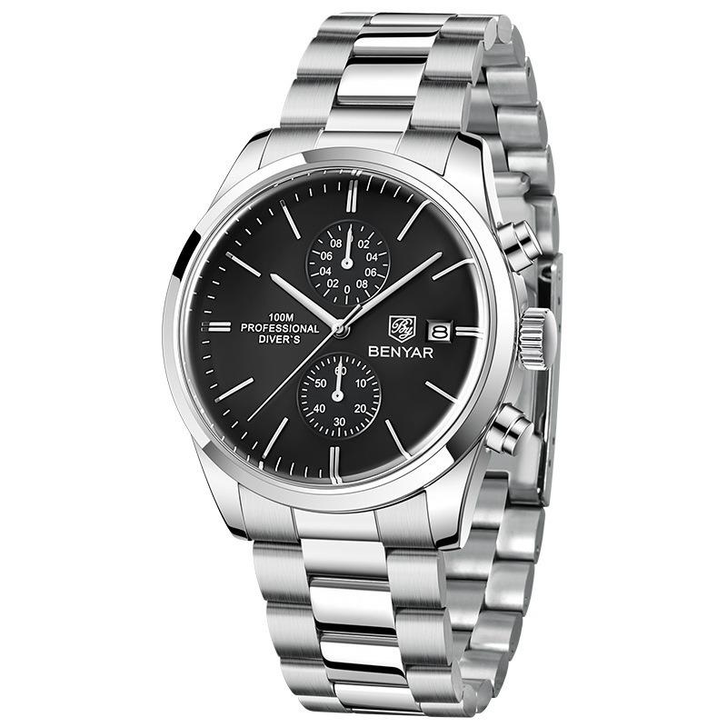 New Men's Watch Multifunctional Quartz Watch Fashion Business Waterproof Watch Men's Wrist Watch