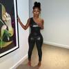 Ladies Summer Sexy One Shoulder Top Wrap Hipster Trouser Set
