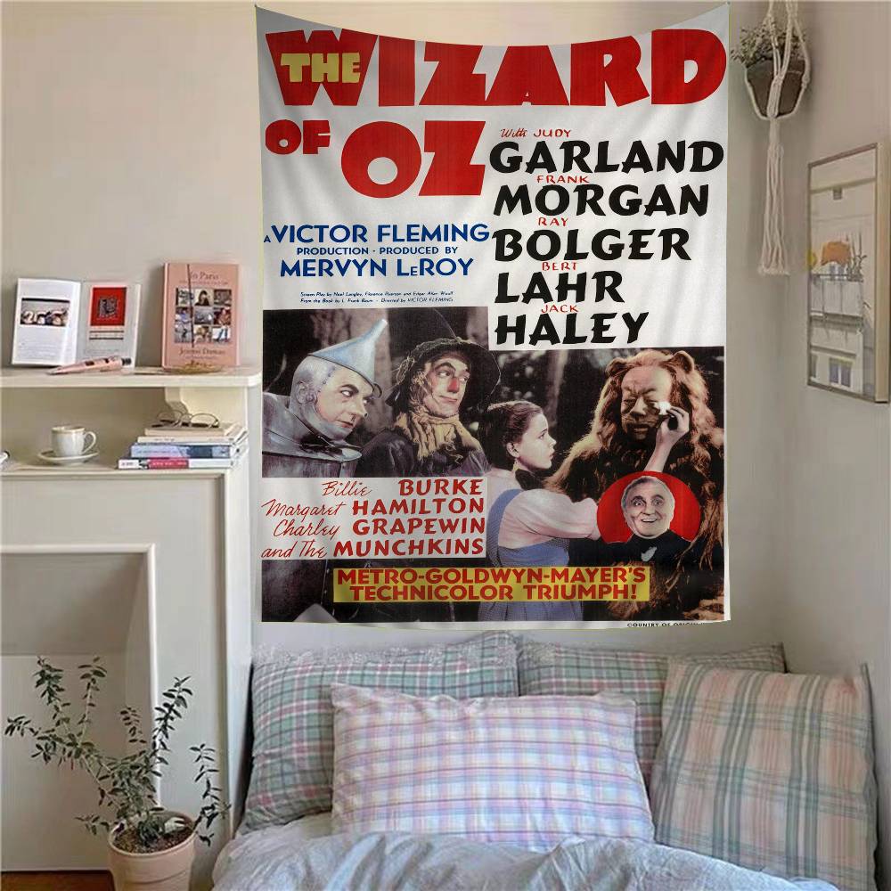 The WWizard Of OOz Movie DIY Wall Tapestry Hippie Flower Wall Carpets Dorm Decor Wall Art Decor
