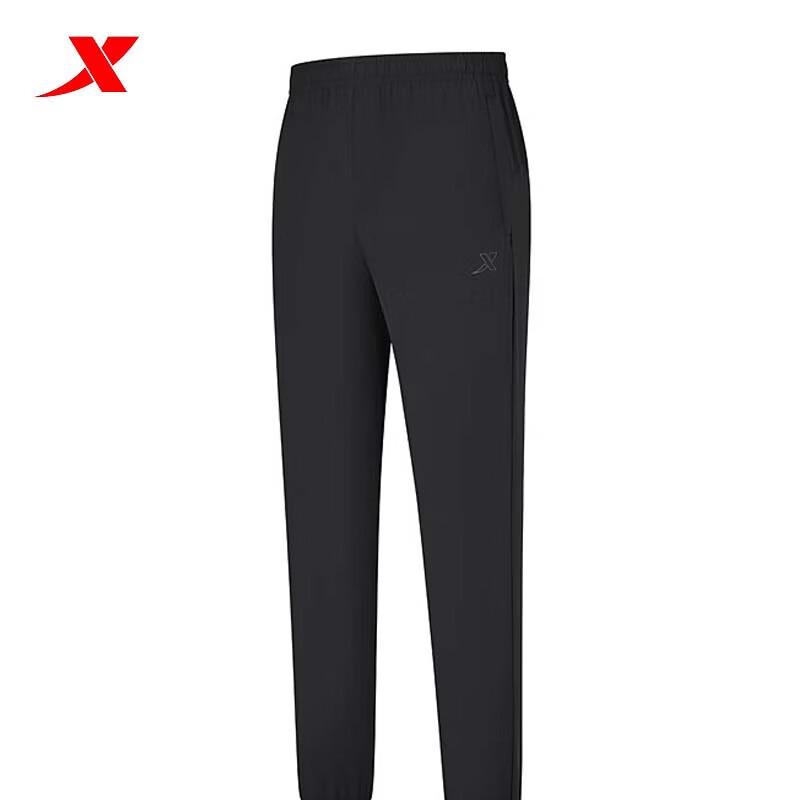 XTEP Women s Slim-Fit Tapered Pants L чёрный