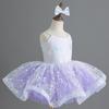 Kindergarten Girls Sequin Ballet Tutu Dress Princess Dance Tulle Stage Performance Costume