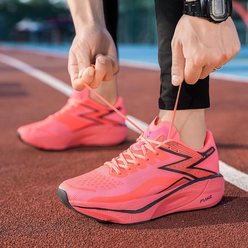 Unisex  Full Carbon Plate Running Shoes Professional Marathon Racing Lightweight Bounce Cushion Breathable Sports Sneakers