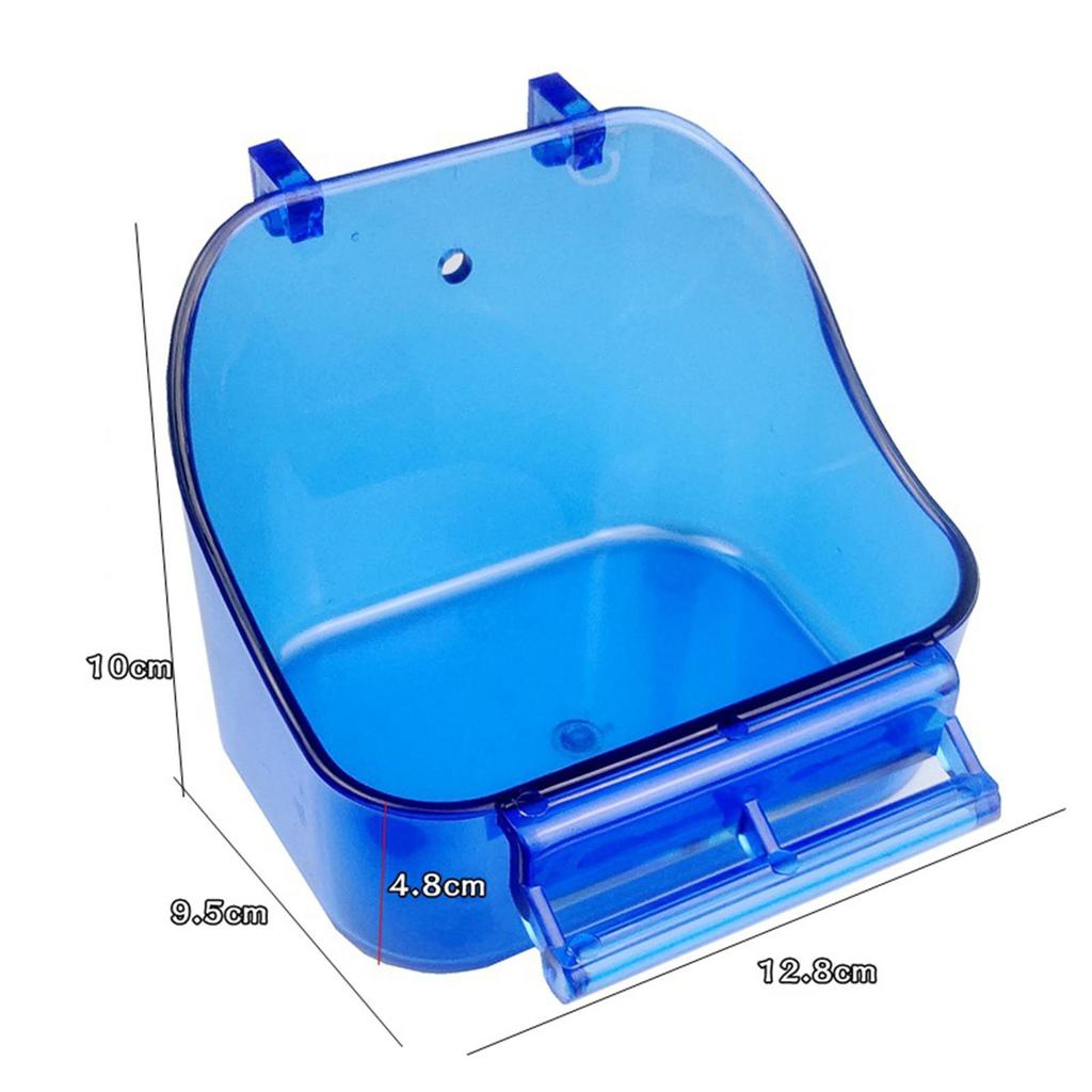 Bird Cage Feeder Parrot Feeding Seed Food Container Food Water Dispenser