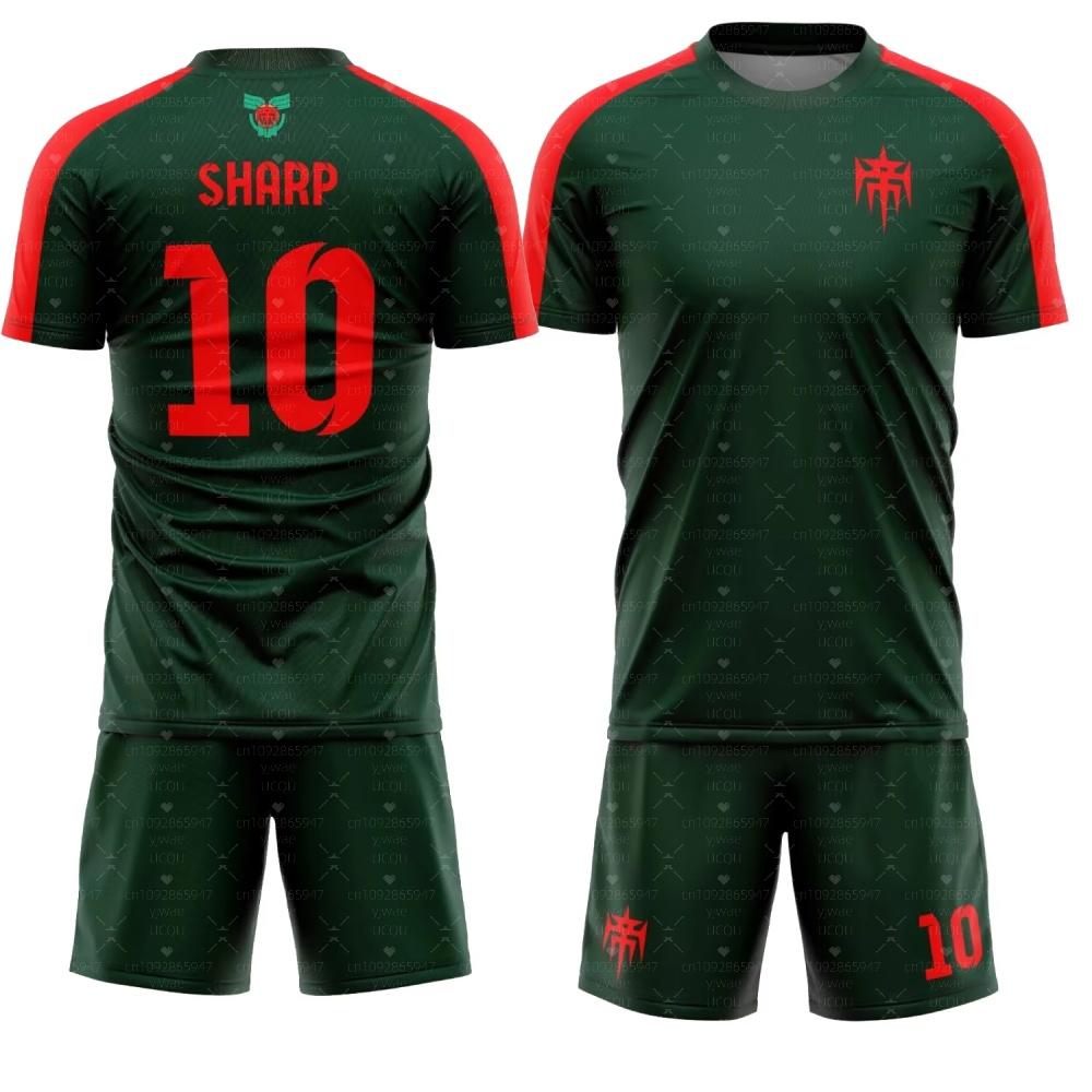 

Anime Inazuma Eleven 3D Print Tee Set Sports Quick-Dry Breathable T-Shirt Shorts Football Jersey Harajuku Outdoor Training Pants Set S