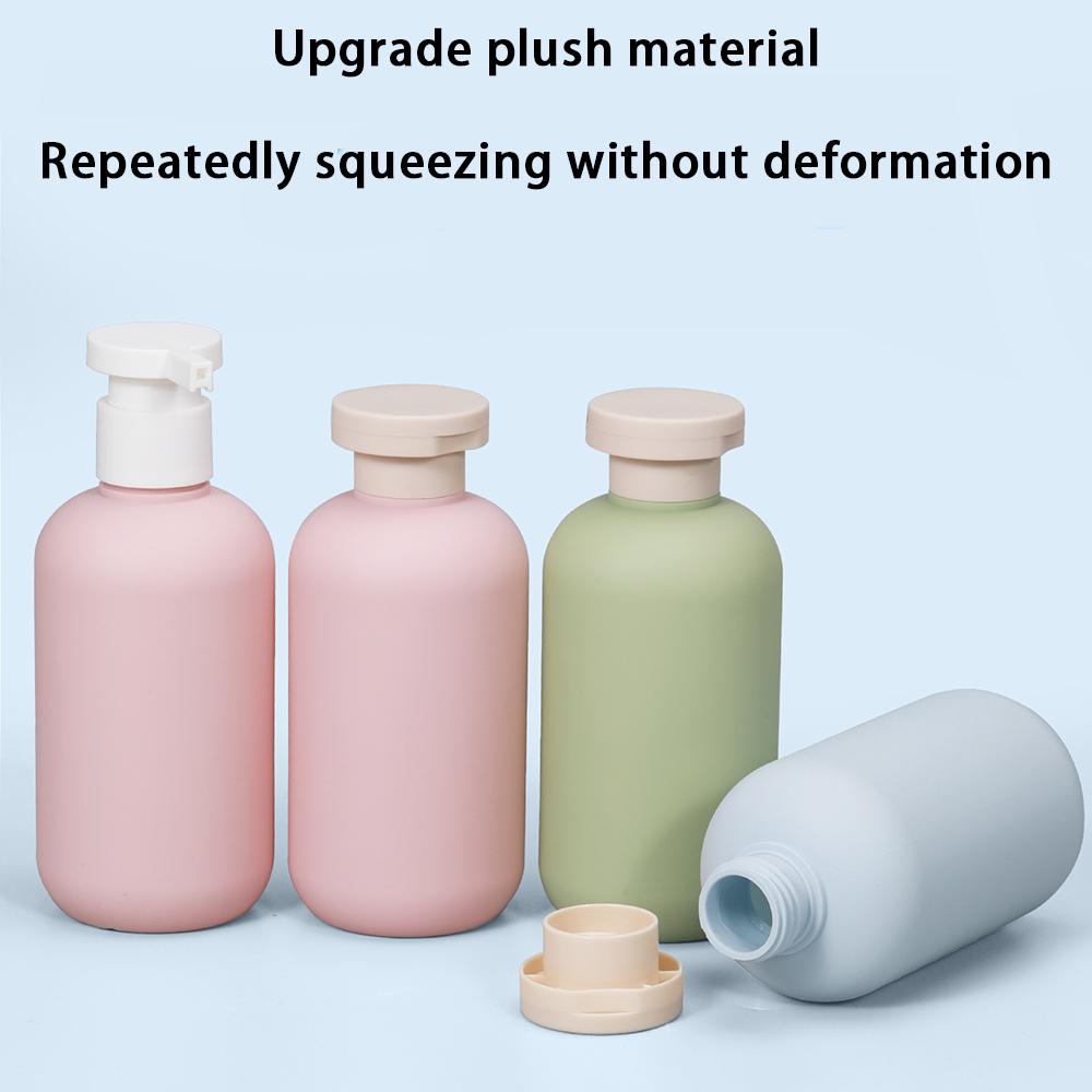 1 Set Plastic Travel Shampoo Bottles Clear Blue Shampoo Lotion Shower Gel Foam Pump Bottles
