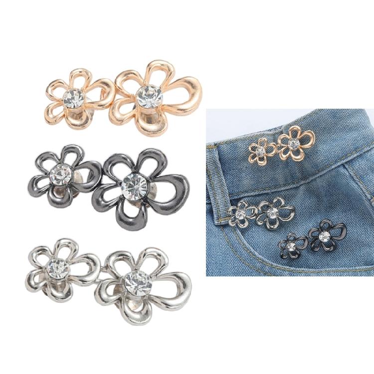 Adjustable Waist Button Set, Pants Waist Button for Pants Jeans to Make Tighter