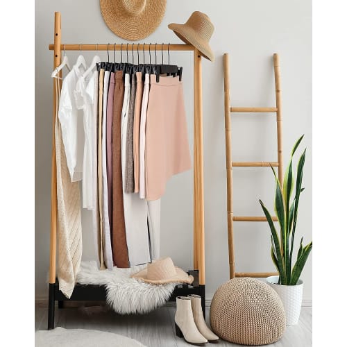 DOIOWN Pants Hangers, Pants Hangers, Slacks Hangers, Skirt Hangers, Space-Saving, Non-Slip, Anti-Slip, Multi-Functional Closet/Closet Storage, 360 Ro