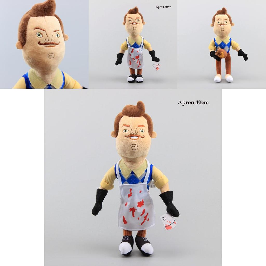 Neighbor Hello 5 Flashlight Butcher Neighbor Plush Figure Toy Doll Stuffed