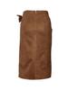 Women's Elegant Lace-up Knot Suede Skirt for Spring & Autumn