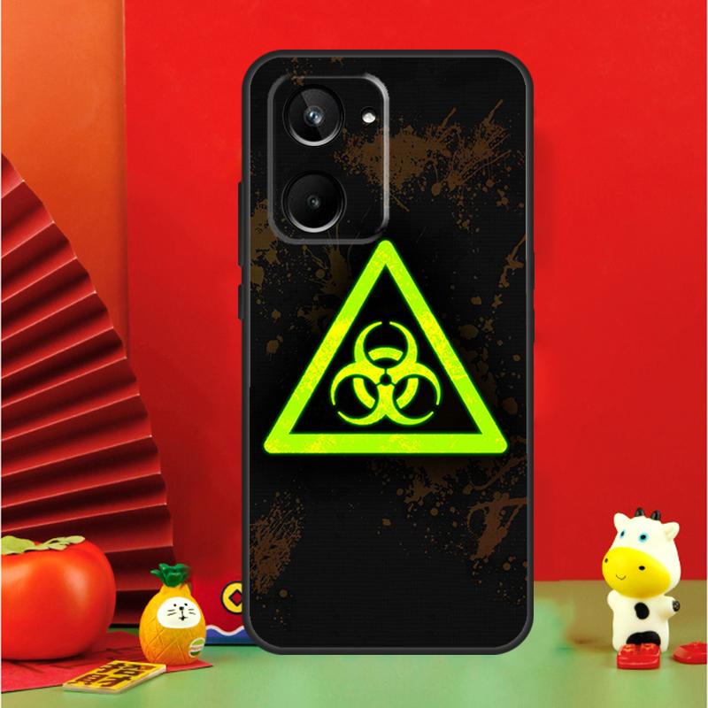 Biohazard Symbol Logo For Realme GT6 GT7 15 Pro 10 11 12 13 14 Pro Plus C65 C67 C63 C61 C55 C51 C53 C35 C75 Case