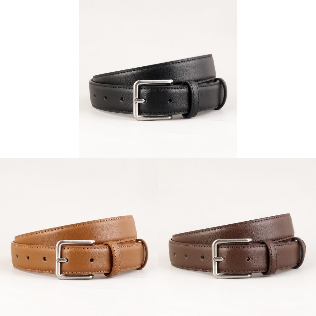 Genuine Leather Waist Belt For Women With Silver Buckle For Casual And Office Style