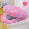 Thick Coral Velvet Luxury Toilet Seat Covers Set of Soft Warm One / Two-piece Toilet Case Waterproof Bathroom WC Covers