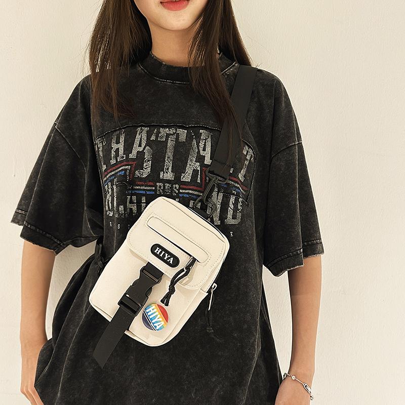 Men Mini Chest Bag Women Commuter Mobile Phone Bag Shoulder Bag