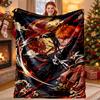 Bleach Pattern Blanket for Home Decoration, Bed, Sofa, Car Travel, Camping, Suitable for All Seasons, Birthday Christmas Gift
