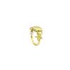 Ancient Sand Gold Pearl Star Open Adjustable Ring for Women - Creative New Design
