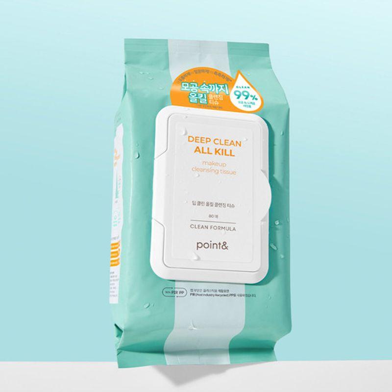 

Deep Clean All-Kill Cleansing Tissue / Mildly Acidic, Low-Irritation Pore Makeup Cleansing, 80 Sheets