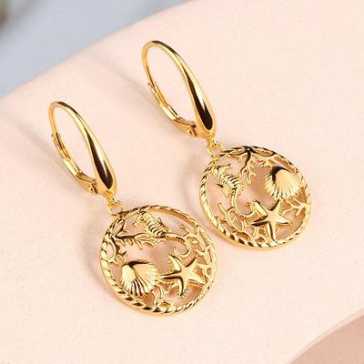 Ohrringe aus 925er Sterlingsilber, Muschel-Seepferdchen, Seestern, Sommerurlaub, Strand-Design für Mädchen, schönes Geschenk