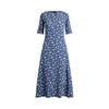 Lauren Ralph Lauren Floral Stretch Cotton Midi Dress  Wmlrdrss5020061400 