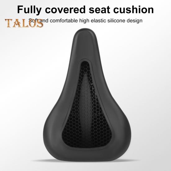 Bike Seat Cover Ultralight Breathable Elastic Silicone Shock Absorbing MTB Road Mountain Cycling Bicycle Saddle Cushion Bicycle Accessories