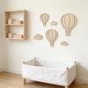 Bohemians Nursery Decorations Wooden Hot Air Balloon and Cloud Wall Art Decors Nursery Wall Decors Farmhouse Home Decors