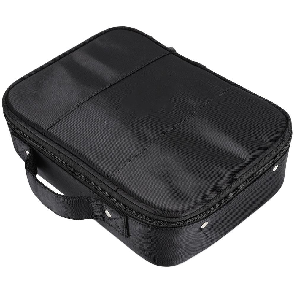 

Портативная сумка для хранения парикмахерских инструментов, ножниц, расчески, машинки для стрижки волос, органайзер, чехол для хранения, черный, черный чёрный