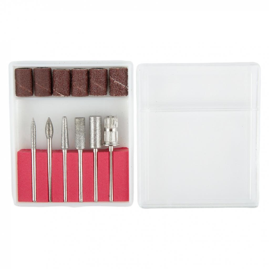 12pcs Nail Drill Bits Electric Nail File Cuticle Cutter Tips Clean Burr Sander