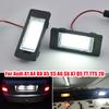 2pcs LED License Plate Light Lamp for A1 A4(B8) A5/S5 A6/S6 A7 Q5 TT TTS RS5 TTRS 2D Roadster