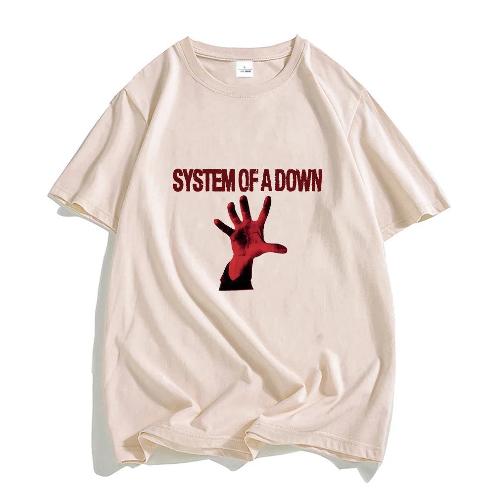 System of A Down Shirts Retro Band Tees Summer Casual Clothes Creative Graphic Women Men T Shirt Printed Streetwear T-shirt