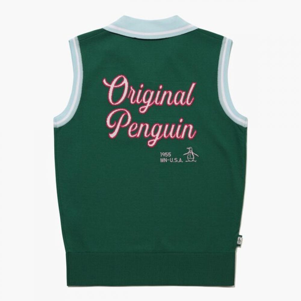 Munsingwear Women Knit Vest Deep Green Mr122pkv31